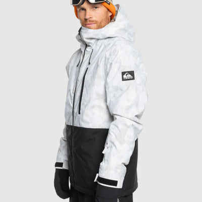 Quiksilver Mission Printed Block Snow Jacket - Nature Zoom Birch