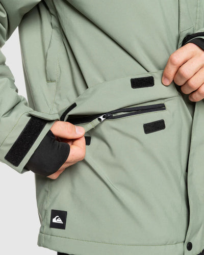Quiksilver Mission Solid Snow Jacket - Sea Spray
