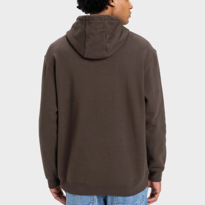 Quiksilver Stencil Hoodie - Turkish Coffee
