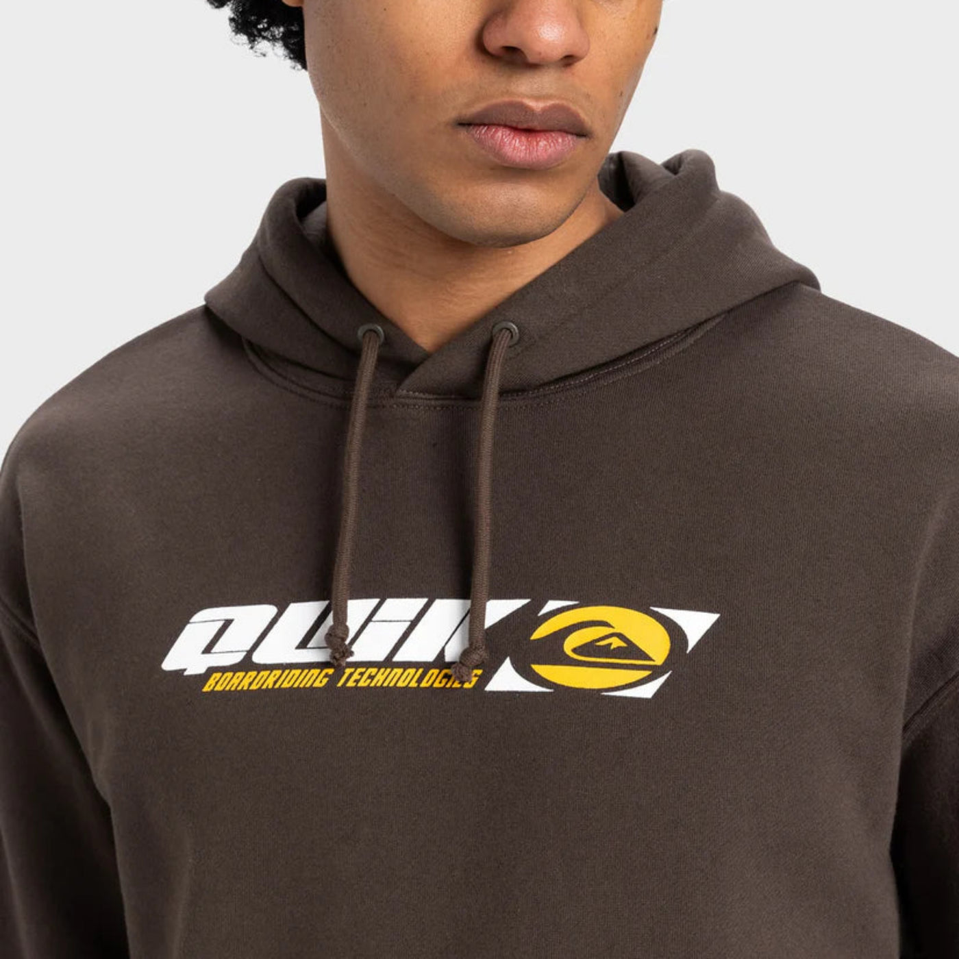 Quiksilver Stencil Hoodie - Turkish Coffee