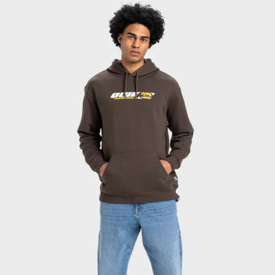 Quiksilver Stencil Hoodie - Turkish Coffee