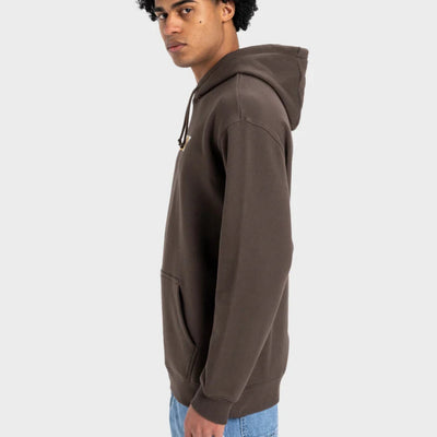 Quiksilver Stencil Hoodie - Turkish Coffee