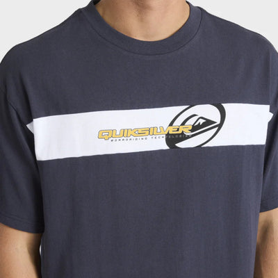 Quiksilver Tilt Panel Knit Tee - Black Wave