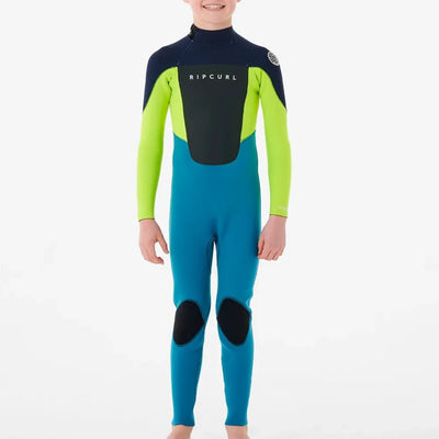 Rip Curl Boy's Omega 4/3mm Steamer Wetsuit - Navy
