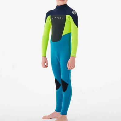 Rip Curl Boy's Omega 4/3mm Steamer Wetsuit - Navy