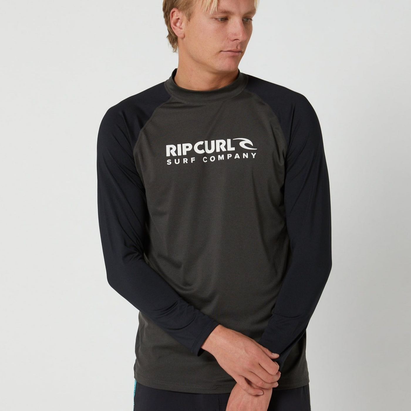 Rip Curl Shock Long Sleeve Rashie - Black