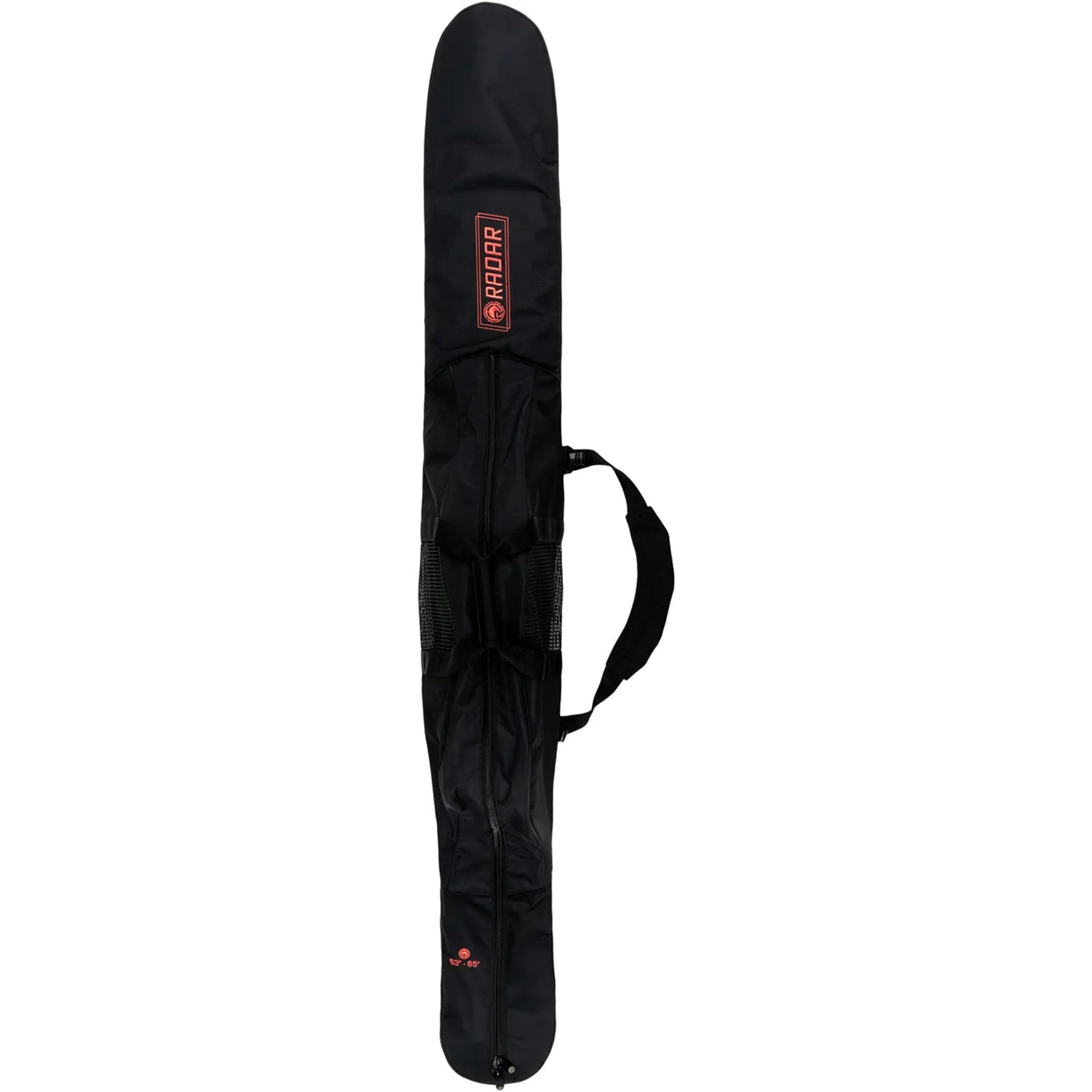 Radar Half Padded Slalom Ski Cover - Black/Coral