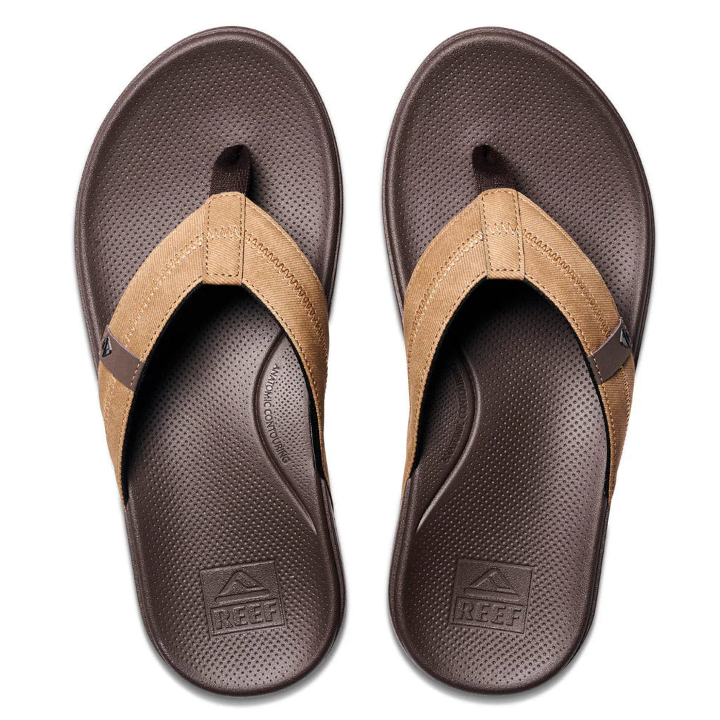 Reef Men's Cushion Phantom 2.0 Thongs - Brown/Tan