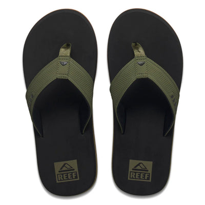 Reef Men's Layback Thongs - Olive