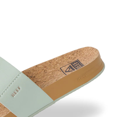 Reef Women's Cushion Vista Cork Slides - Sage