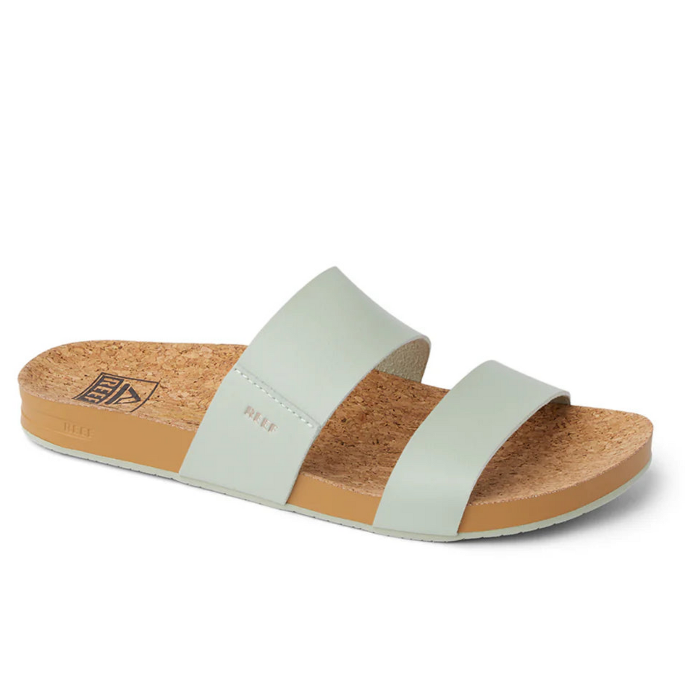 Reef Women's Cushion Vista Cork Slides - Sage