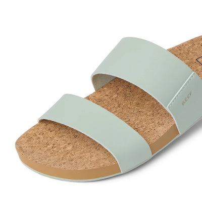 Reef Women's Cushion Vista Cork Slides - Sage