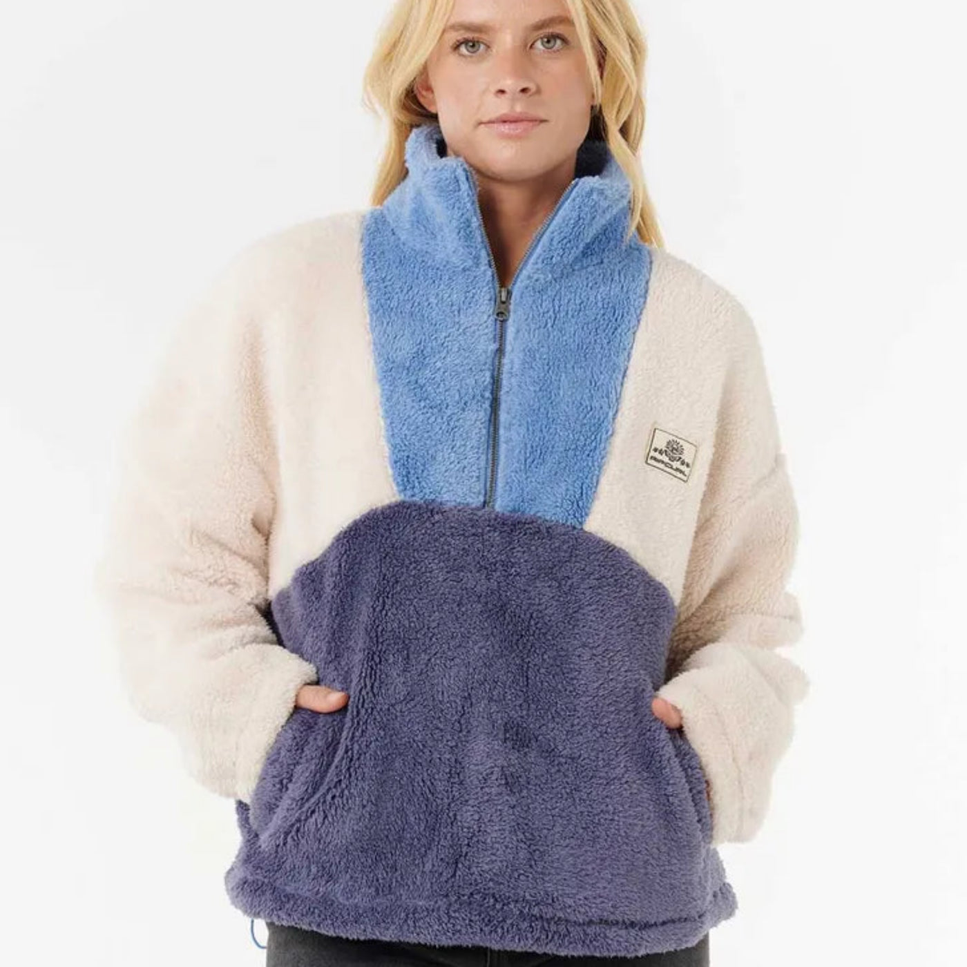 Rip Curl Block Party Polar Fleece - Blue