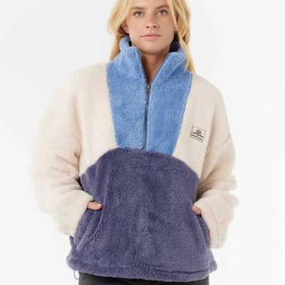 Rip Curl Block Party Polar Fleece - Blue