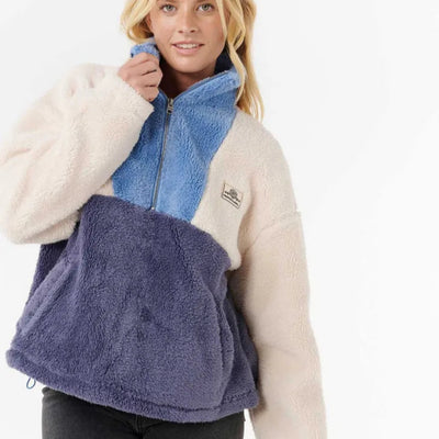 Rip Curl Block Party Polar Fleece - Blue