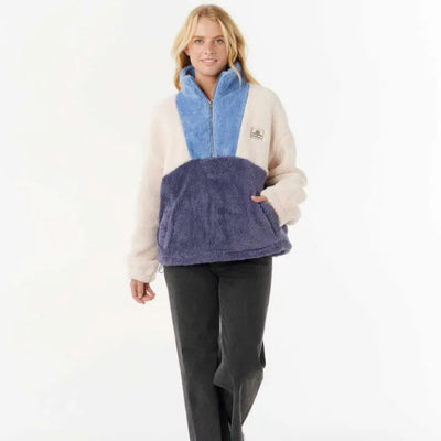 Rip Curl Block Party Polar Fleece - Blue