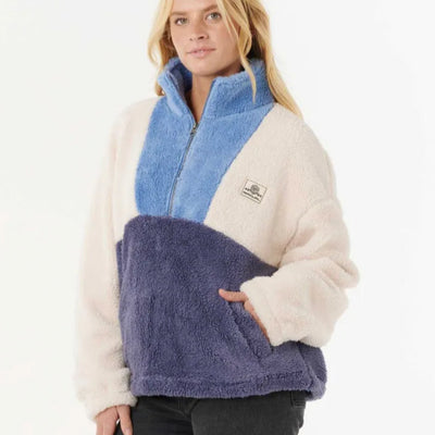 Rip Curl Block Party Polar Fleece - Blue