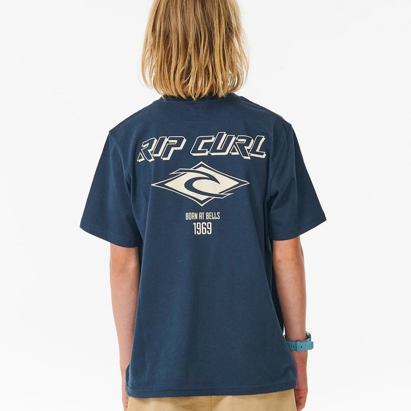 Rip Curl Boys Fadeout Icon Tee - Dark Navy