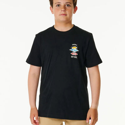 Rip Curl Boys Search Icon Tee - Black