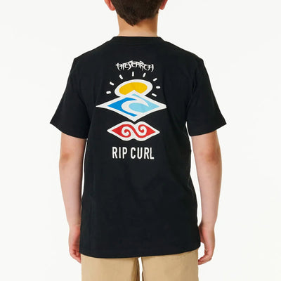 Rip Curl Boys Search Icon Tee - Black