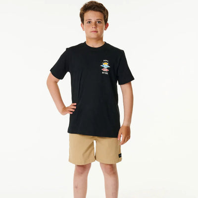 Rip Curl Boys Search Icon Tee - Black