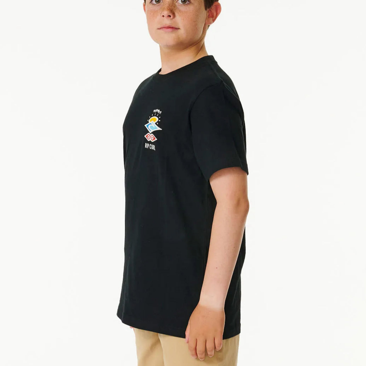 Rip Curl Boys Search Icon Tee - Black