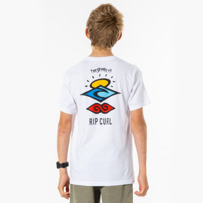 Rip Curl Boys Search Icon Tee - White