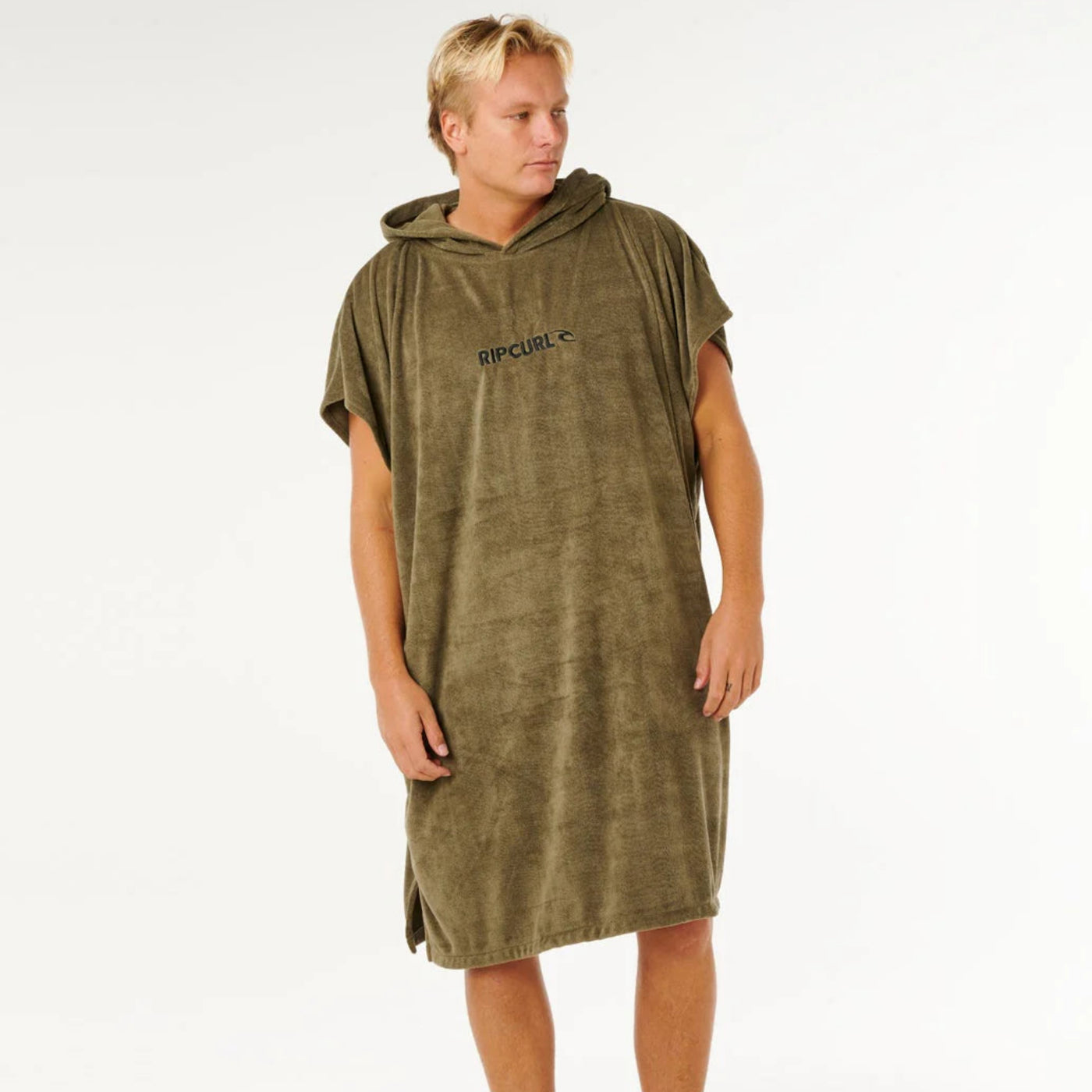 Rip Curl Brand Hooded Towel - Olive