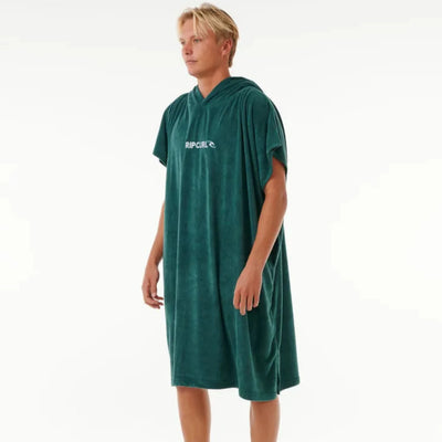 Rip Curl Brand Hooded Towel - Blue Green