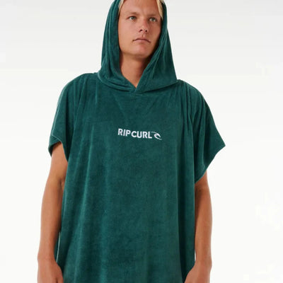 Rip Curl Brand Hooded Towel - Blue Green