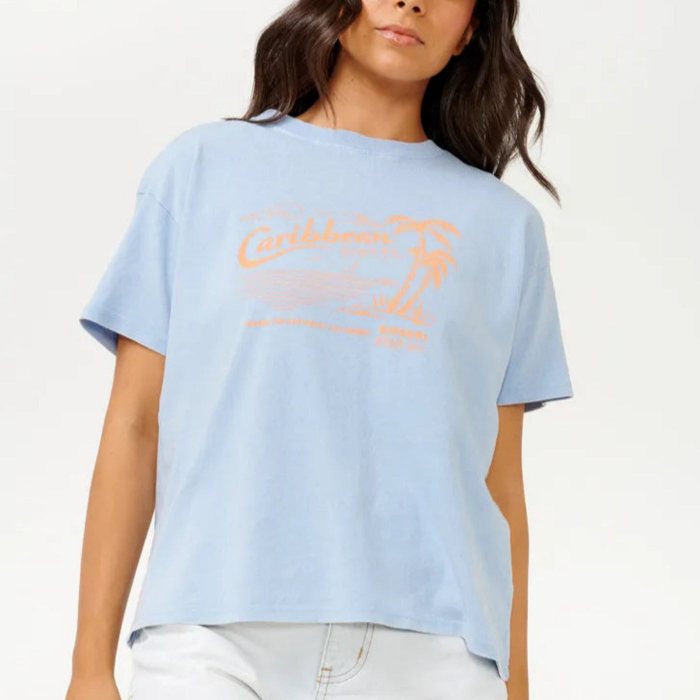 Rip Curl Caribbean Relaxed Tee - Mid Blue