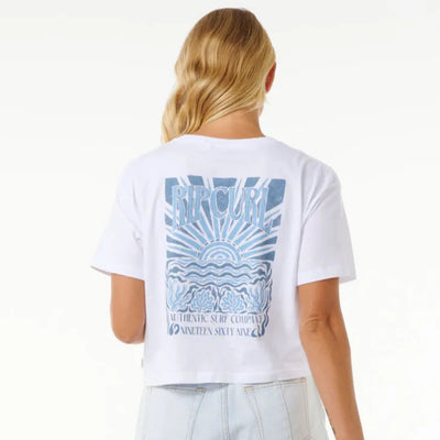 Rip Curl Coral Sands Crop Tee - White