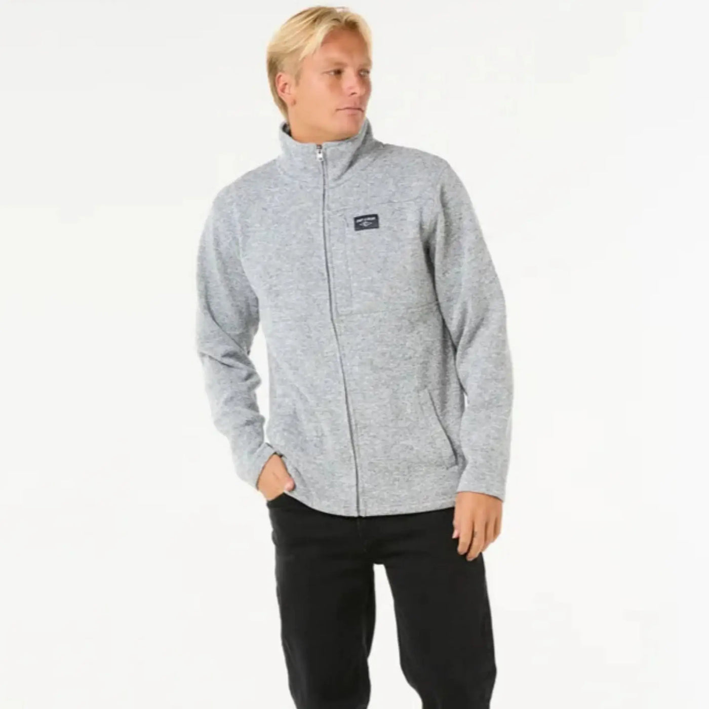 Rip Curl Cresent Zip Thru - Grey Marle