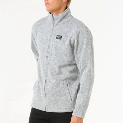 Rip Curl Cresent Zip Thru - Grey Marle