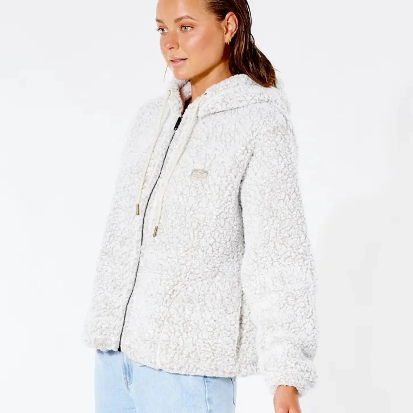 Rip Curl Dark N Stormy Zip Through Hood - Off White