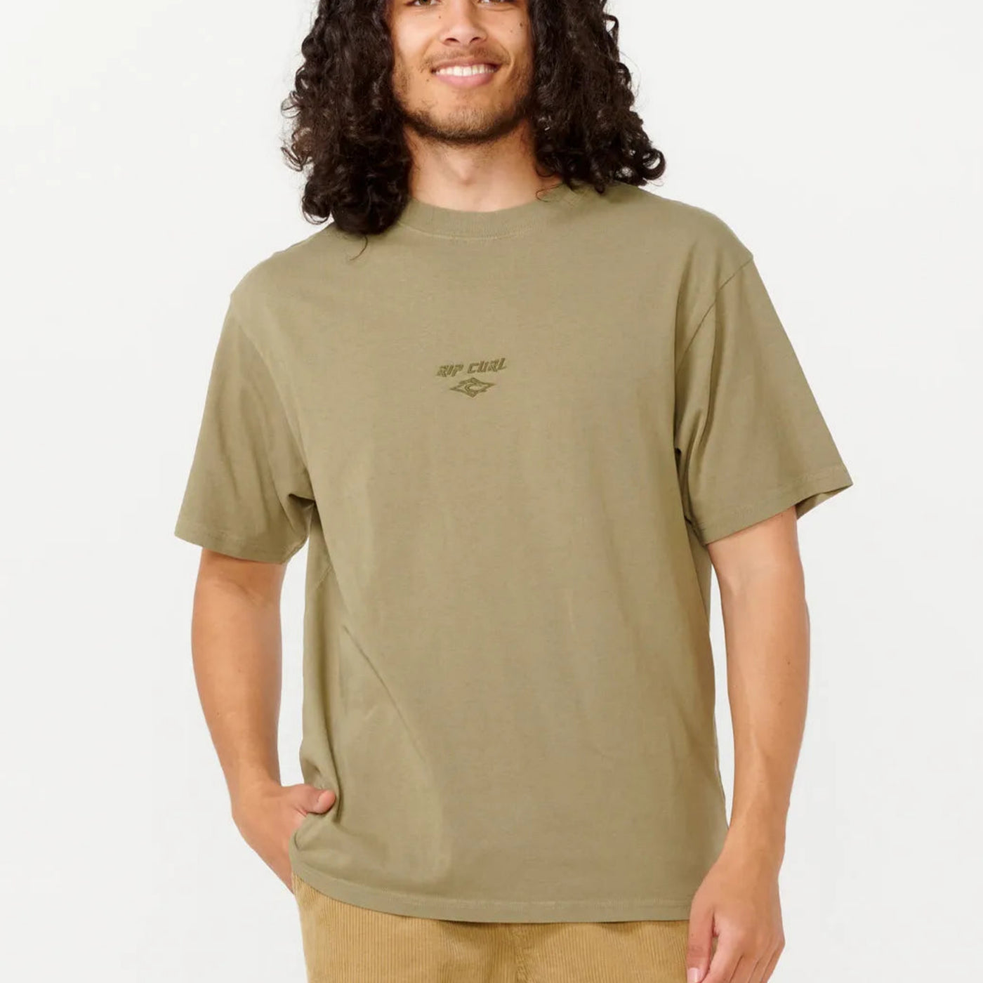 Rip Curl Fade Out Embroidered Tee - Washed Moss