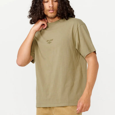 Rip Curl Fade Out Embroidered Tee - Washed Moss