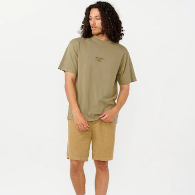 Rip Curl Fade Out Embroidered Tee - Washed Moss