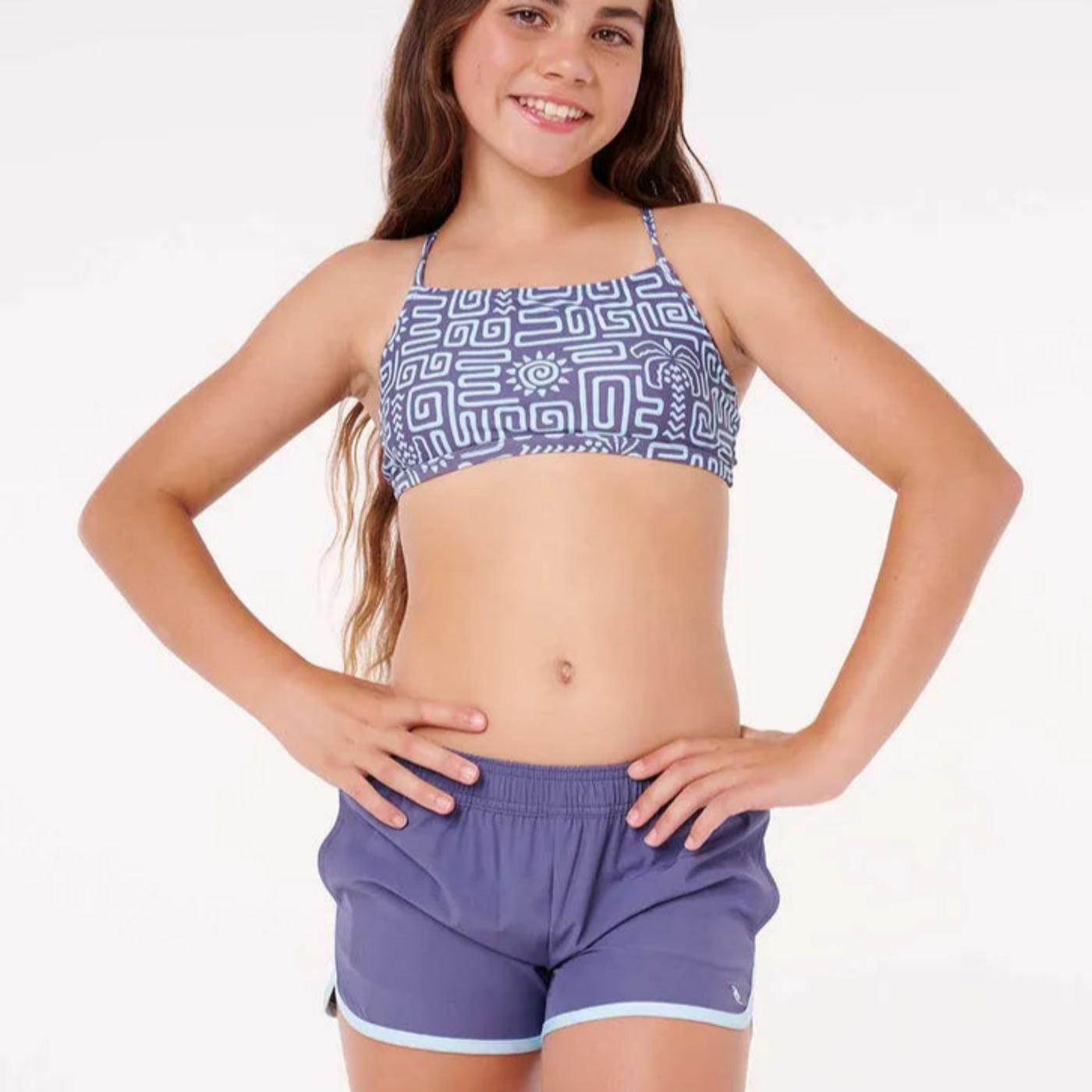 Rip Curl Girls Classic Surf 3" Boardshort - Washed Navy