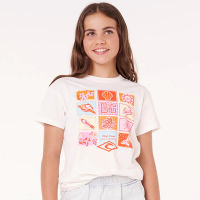 Rip Curl Girls Paradise Club Summer Tee - Bone