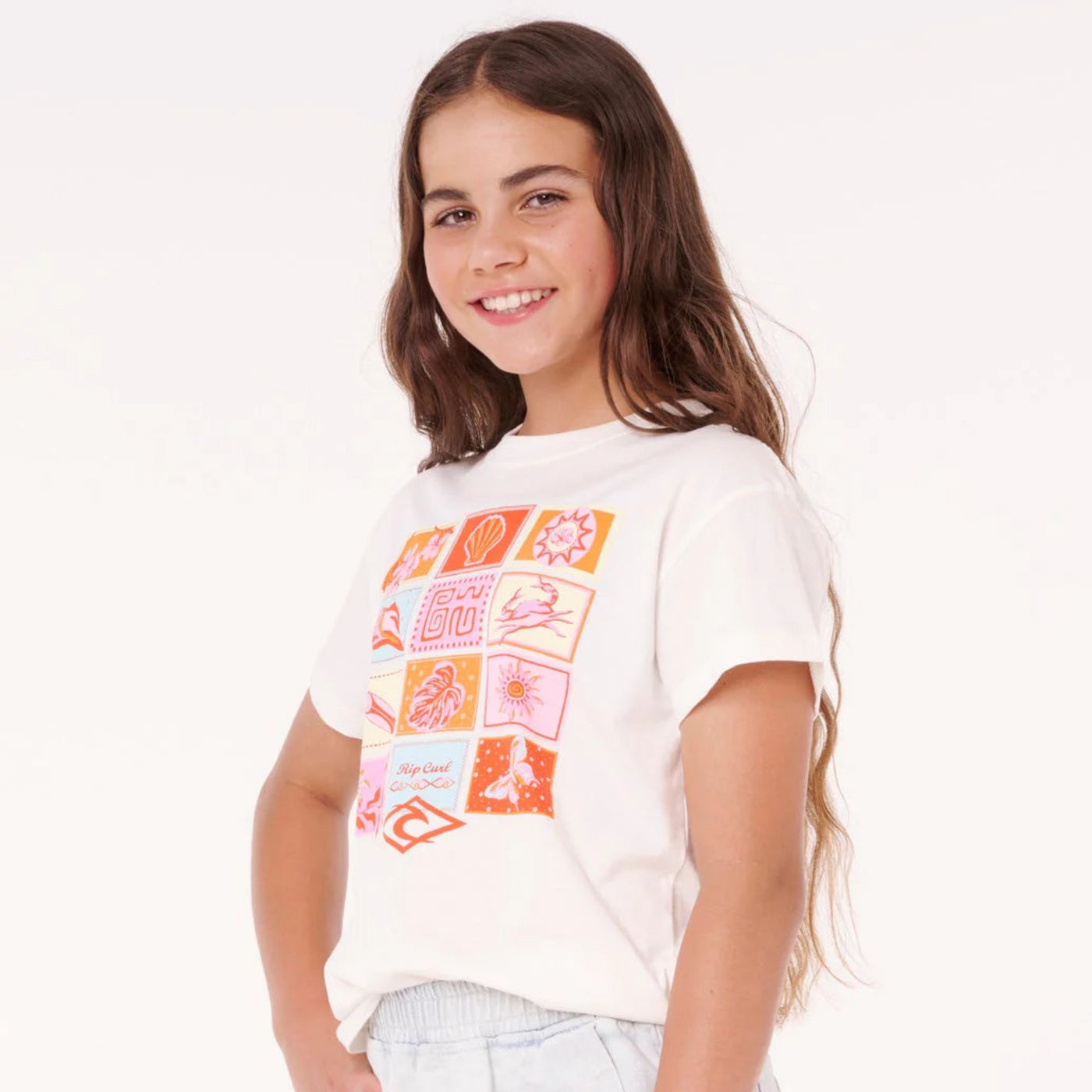 Rip Curl Girls Paradise Club Summer Tee - Bone