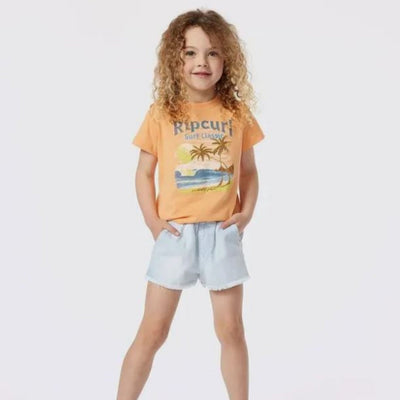 Rip Curl Groms High Tide Scenic Tee - Peach