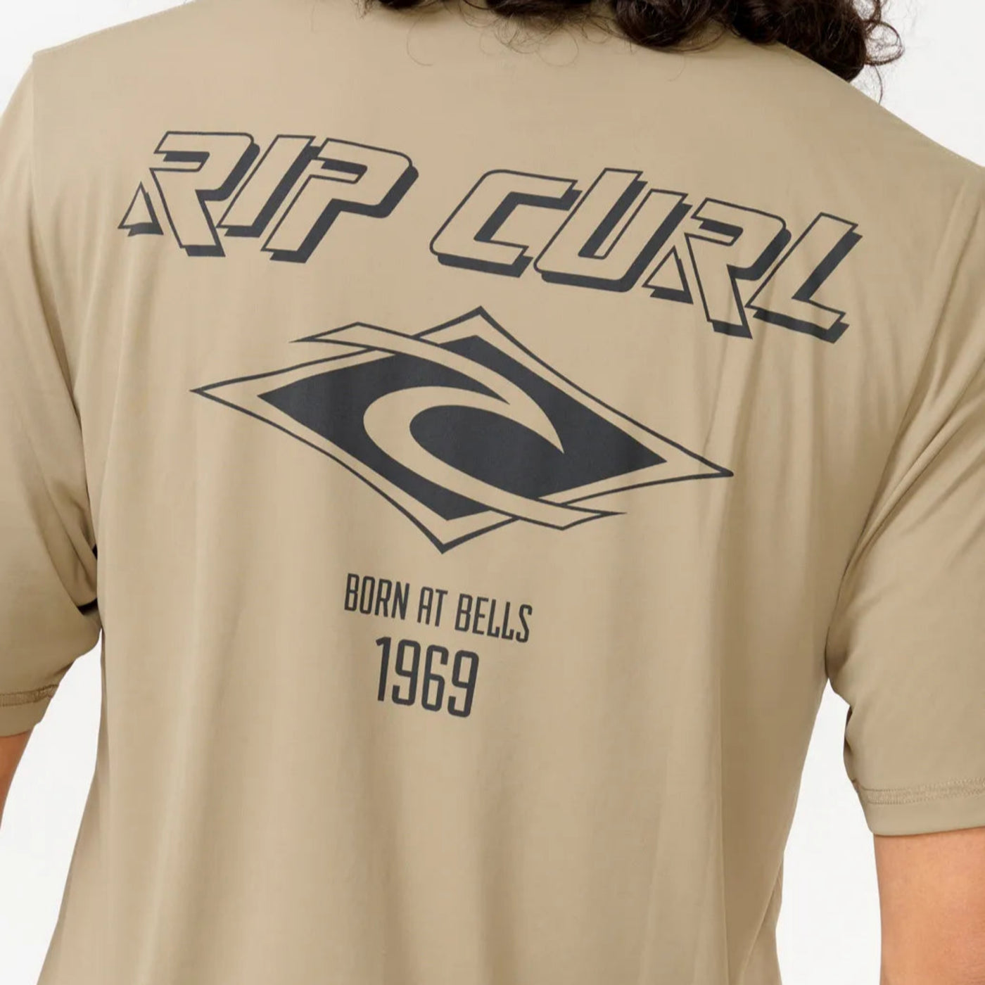 Rip Curl Icons Surflite Short Sleeve Rash Vest - Washed Moss