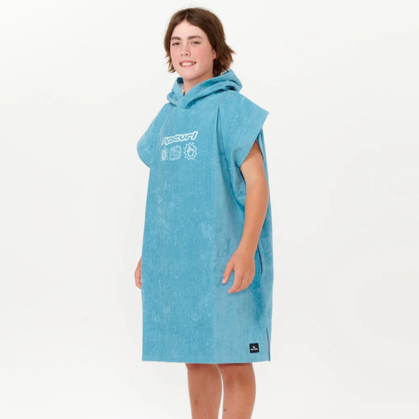 Rip Curl Kids Evolutions Hooded Towel - Ocean