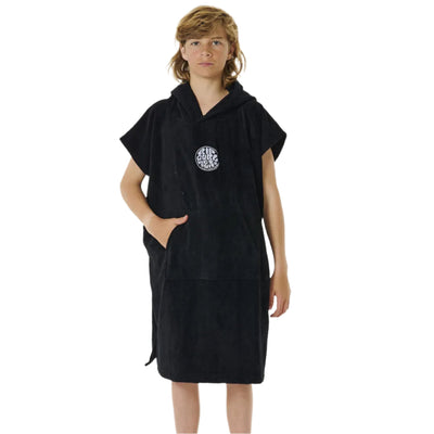 Rip Curl Kids Logo Hooded Towel - Black