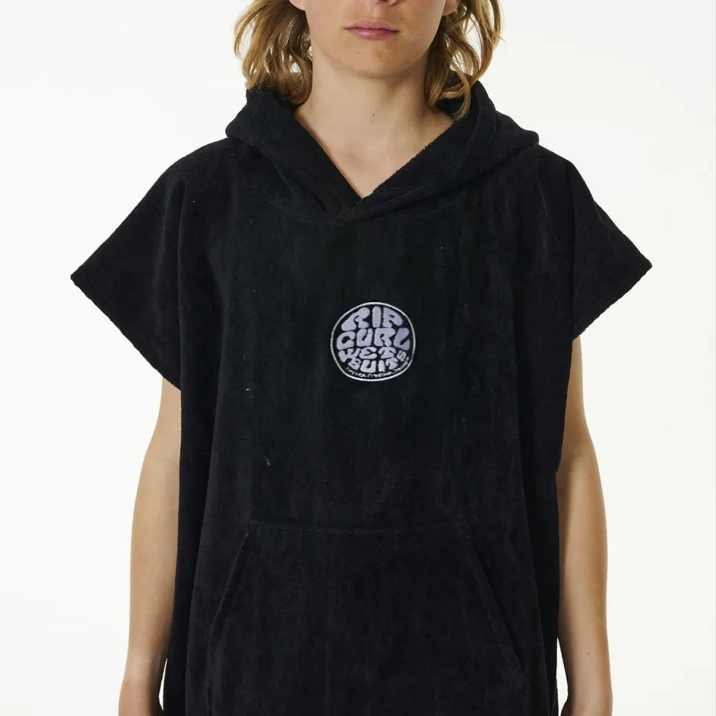 Rip Curl Kids Logo Hooded Towel - Black