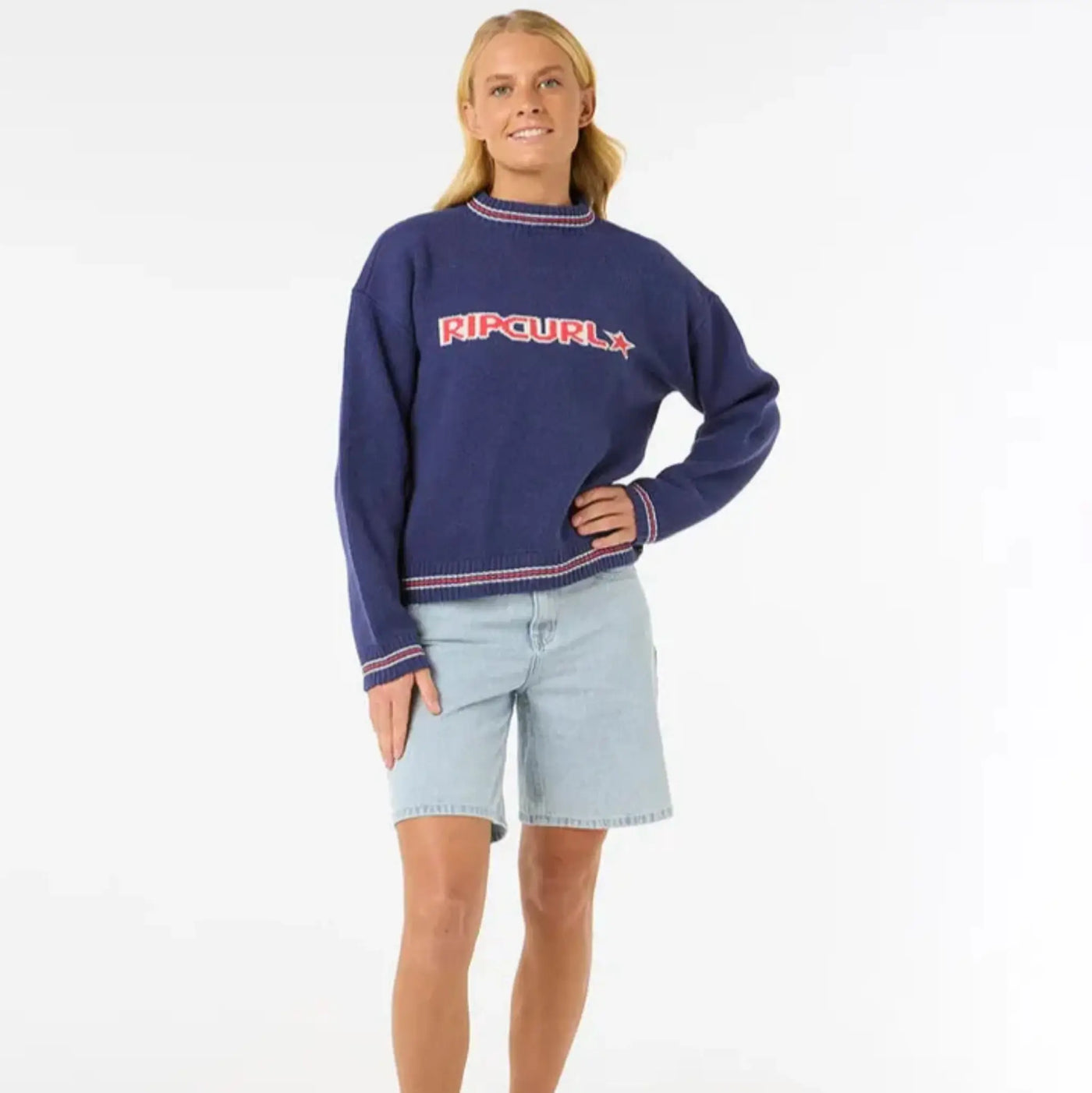 Rip Curl Las Dalias RCG Knit Sweater - Dark Blue