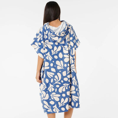 Rip Curl Mixed Hooded Towel - Blue/Natural