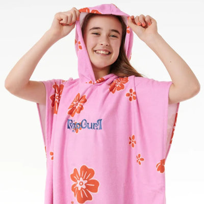 Rip Curl Kids Mixed Hooded Towel - Pink Flower