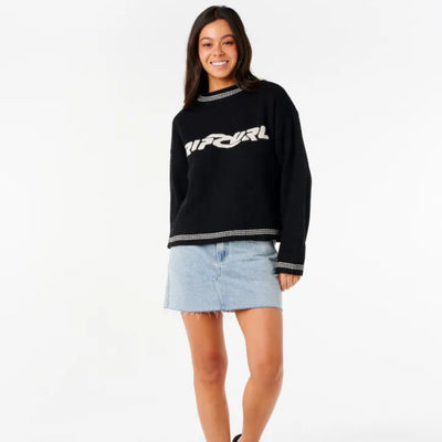 Rip Curl Neon Diamond Knit - Black